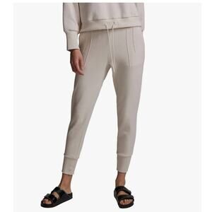 Varley Amberley Jogger Pants High Rise Tapered Cream Size XS